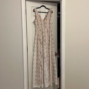 Mesmerized Glance White Lace Dress